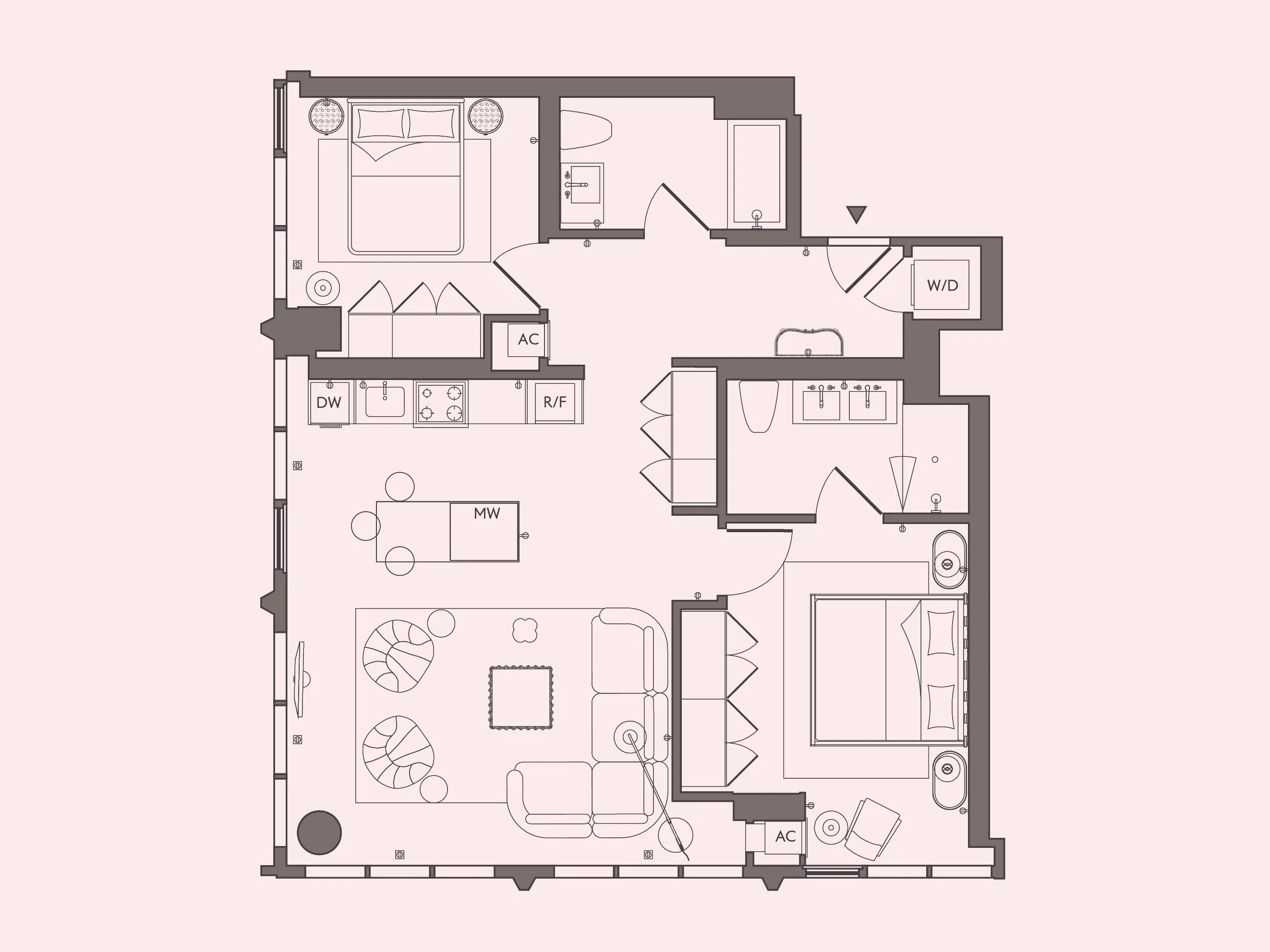 Large 2BR - Unit 12 floor plan preview at Stead 220