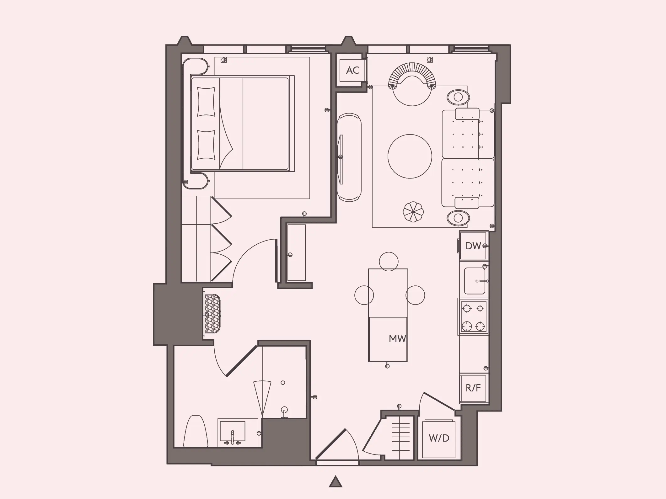 Medium 1BR - Unit 03 floor plan preview at Stead 220