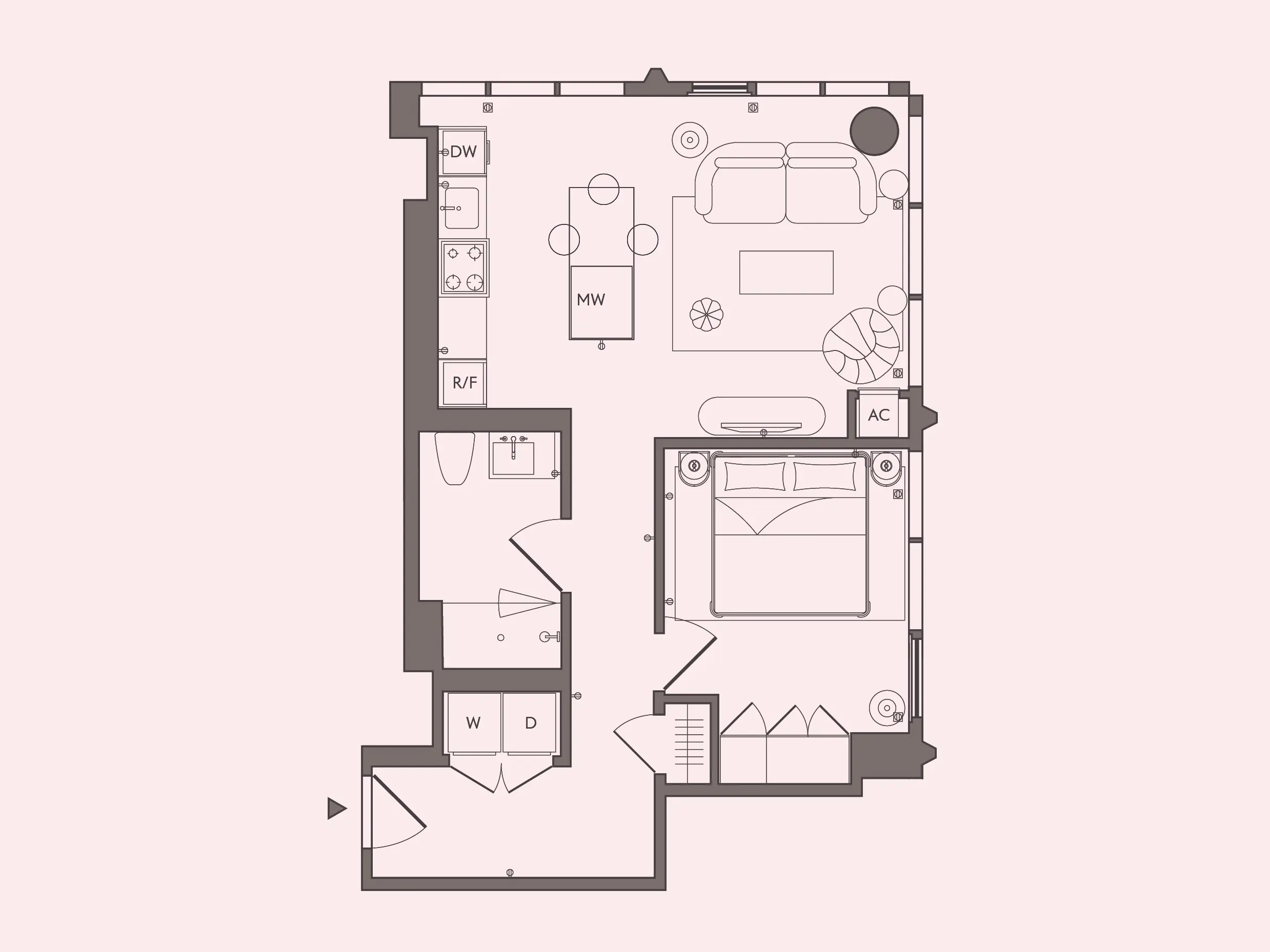 Large 1BR - Unit 06 floor plan preview at Stead 220