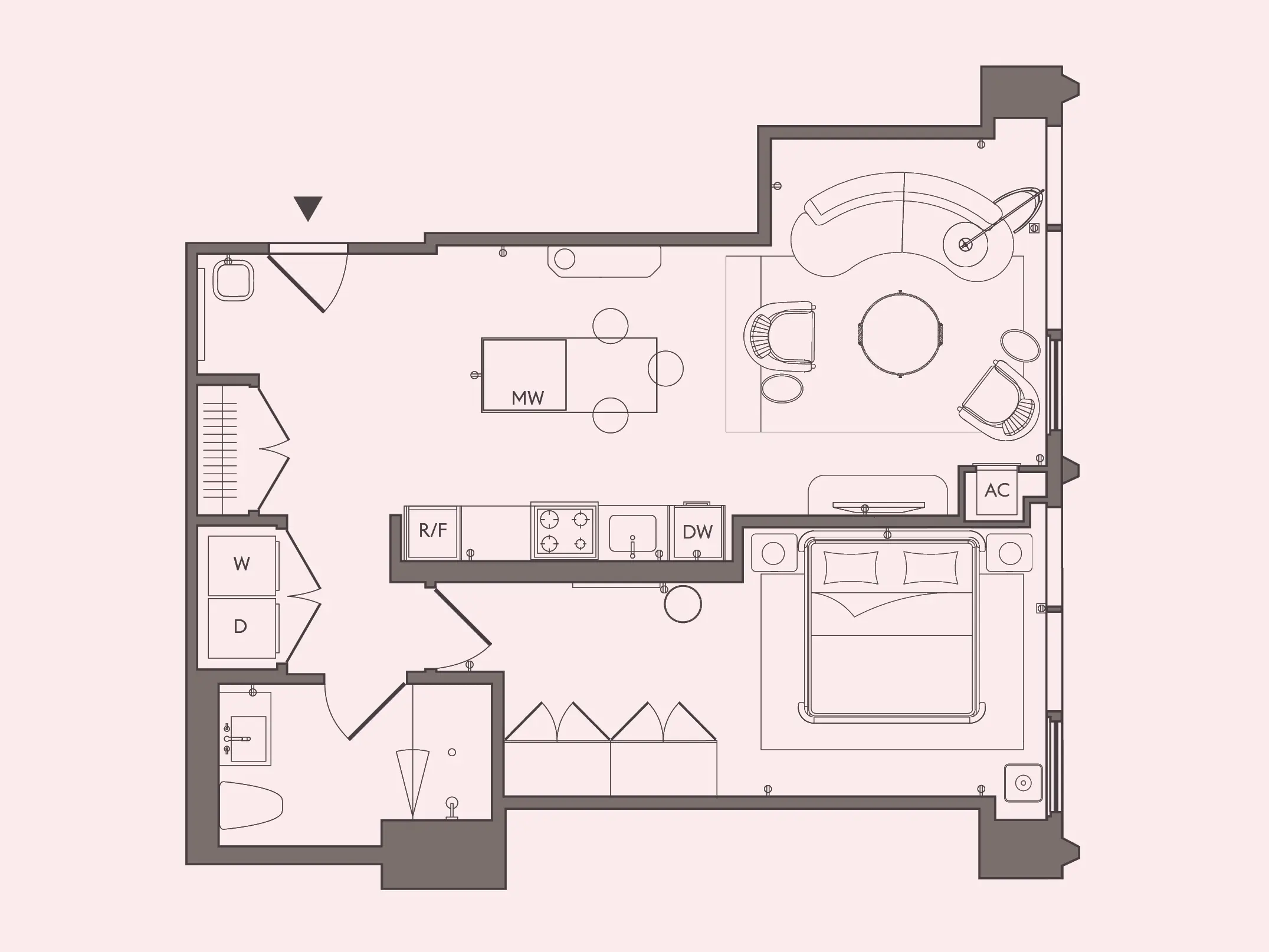 Large 1BR - Unit 07 floor plan preview at Stead 220