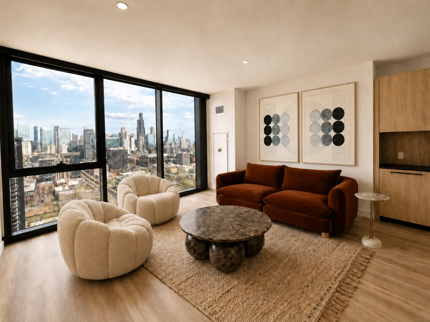 Living Room in Stead 220 apartment