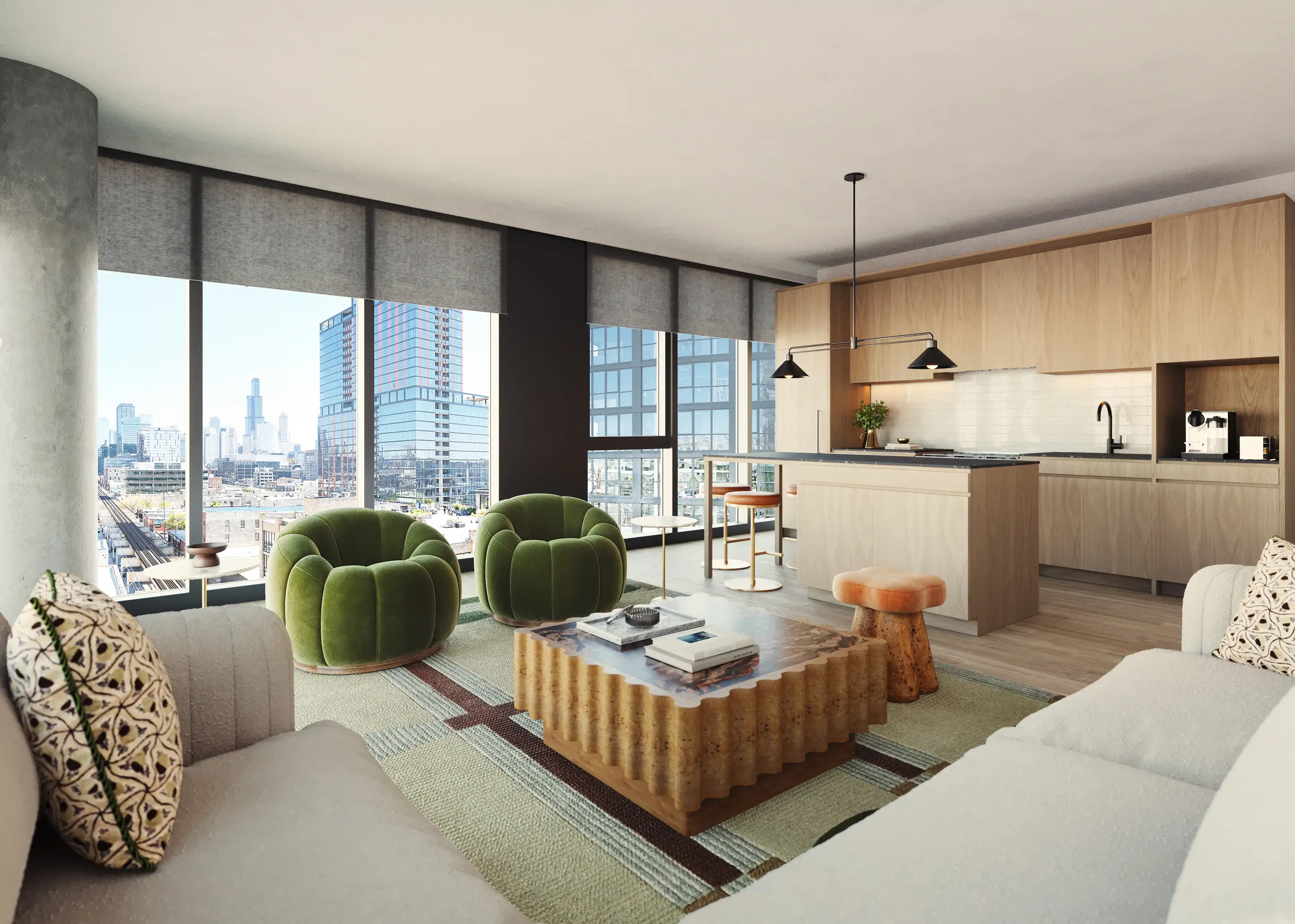 Living Room in Stead 220 apartment