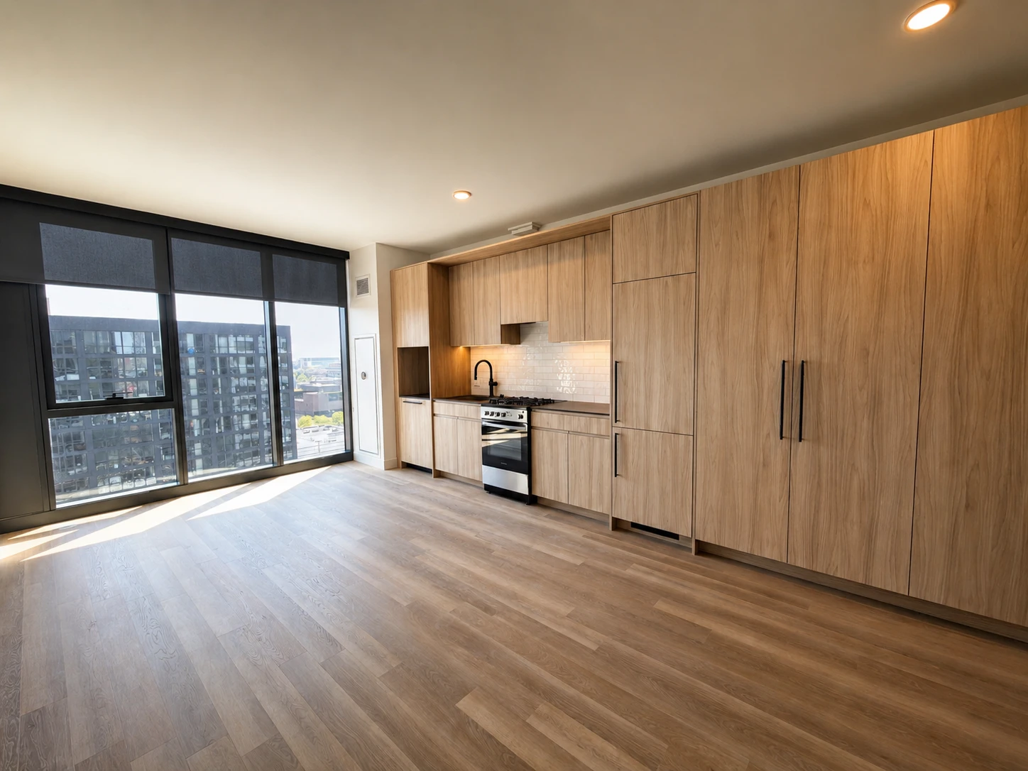 Living area in Medium Studio - Unit 11, Unit 11 at Stead 220, Fulton Market