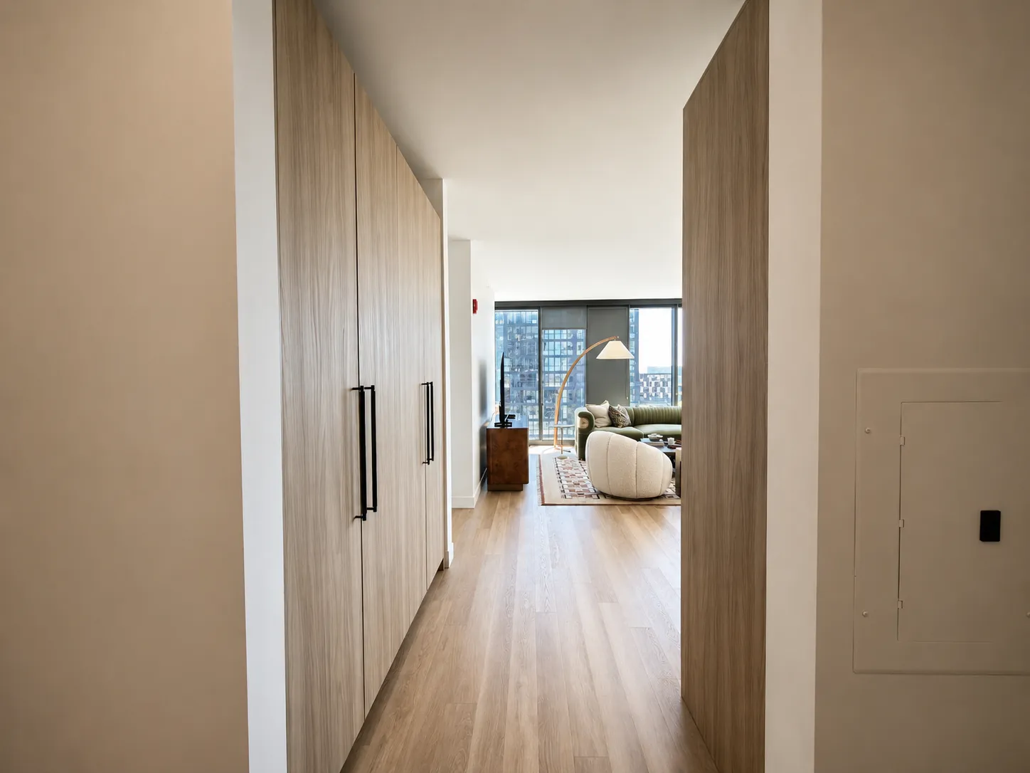 Living area in Large 2BR - Unit 12, Unit 12 at Stead 220, Fulton Market