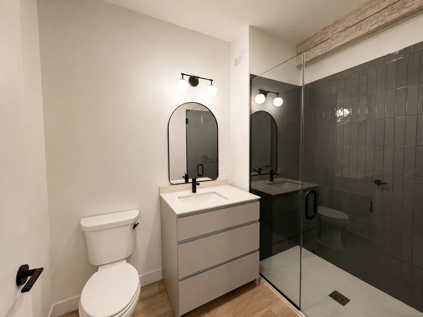Living area in Large Studio - Unit 13, Unit 13 at Stead 220, Fulton Market