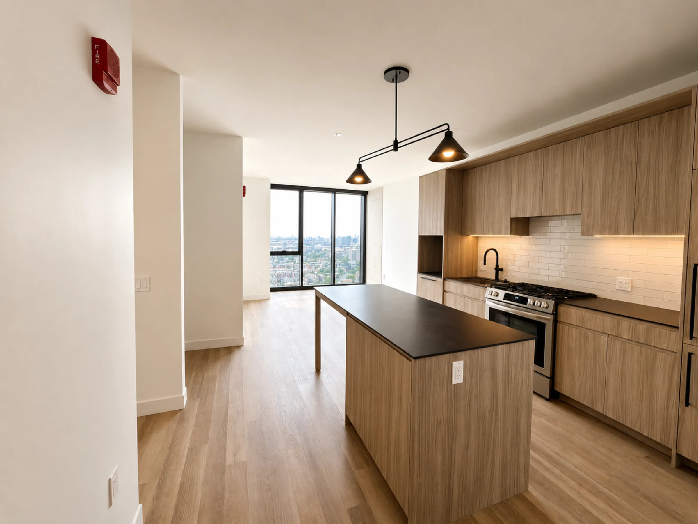 Living area in PH Medium 1BR - Unit 2802, Unit 2802 at Stead 220, Fulton Market