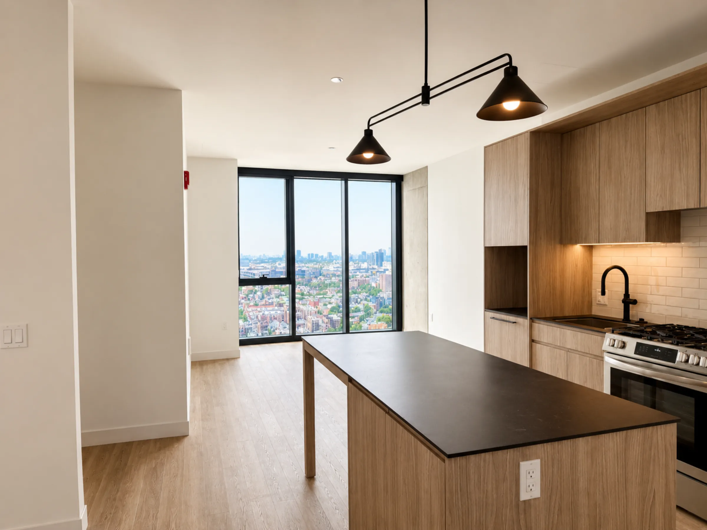 Living area in PH Medium 1BR - Unit 2802, Unit 2802 at Stead 220, Fulton Market