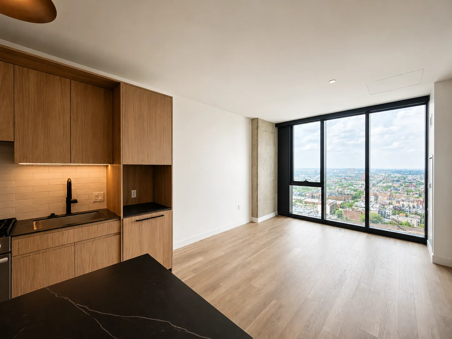 Living area in PH Medium 1BR - Unit 2803, Unit 2803 at Stead 220, Fulton Market