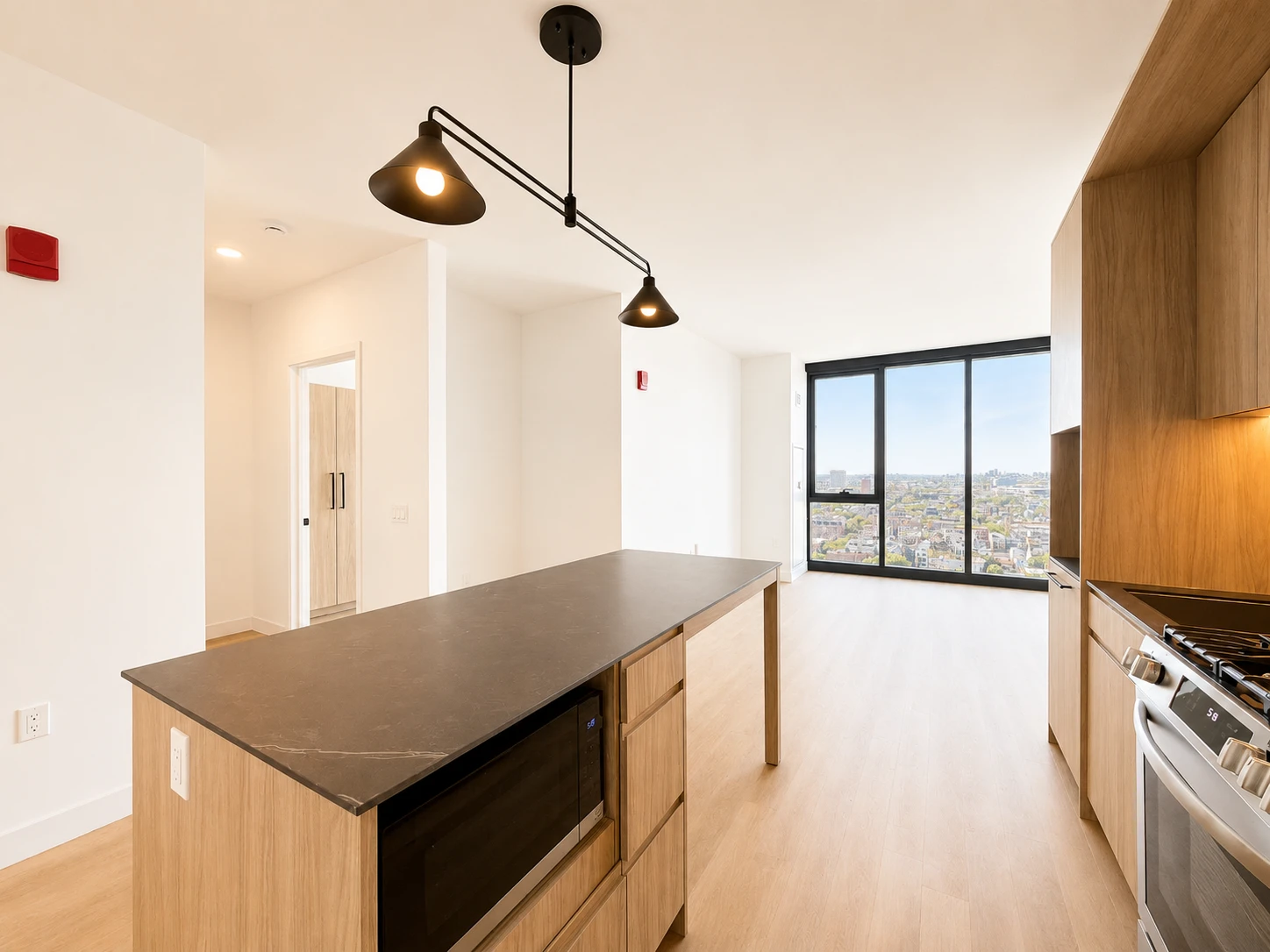 Living area in Medium 1BR - Unit 03, Unit 3 at Stead 220, Fulton Market