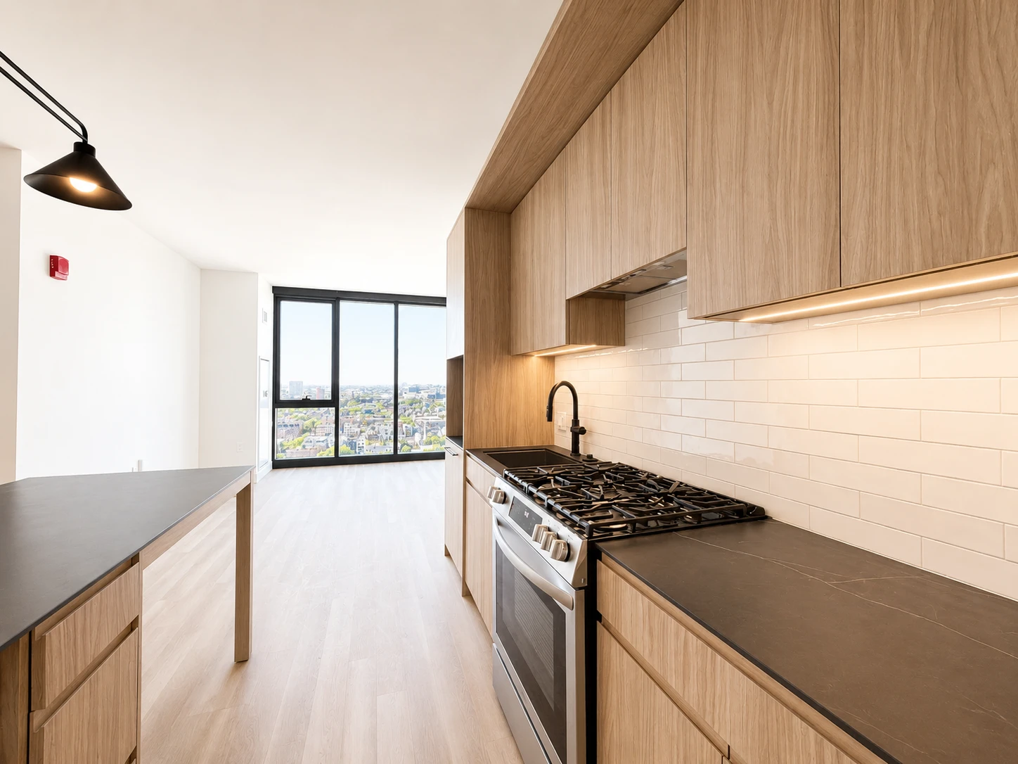 Living area in Medium 1BR - Unit 03, Unit 3 at Stead 220, Fulton Market