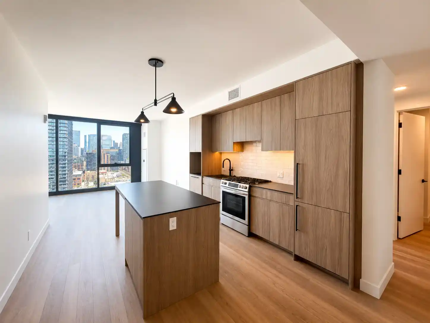 Living area in Large 1BR - Unit 07, Unit 7 at Stead 220, Fulton Market